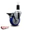 Service Caster 4'' Blue Poly Swivel 1-3/8'' Expanding Stem Caster with Brake SCC-EX20S414-PPUB-BLUE-PLB-138 - alternate 4